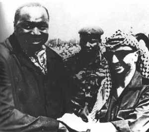Der Faschist Idi Amin mit "Israelkritiker" Yassir Arafat